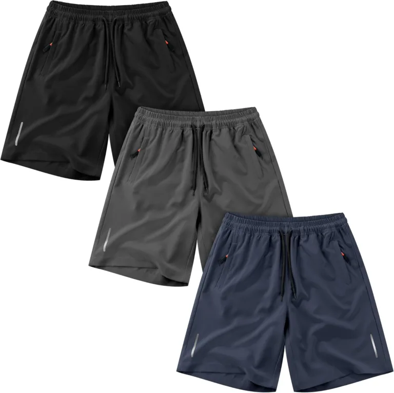 boys quick dry athletic shorts with zipper pockets_best_review_1751987371
